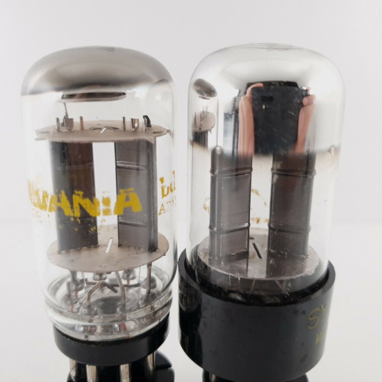 2 X 6SN7GTA/B SYLVANIA TUBE. ANGLED T PLATES. CX  ENA