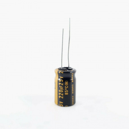1 X 220uF 25V NICHICON MUSE. NEW HIGH QUALITY CAPACITORS. 14 CQ  ENA