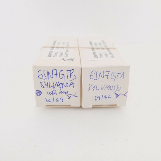 2 X 6SN7GTA/B SYLVANIA TUBE. ANGLED T PLATES. CX  ENA