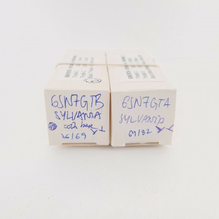 2 X 6SN7GTA/B SYLVANIA TUBE. ANGLED T PLATES. CX  ENA