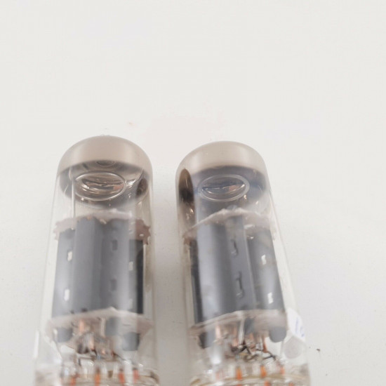 2 X 6FQ7 PINNACLE TUBE. GREY PLATES. HALO GETTER. NOS. CY  ENA