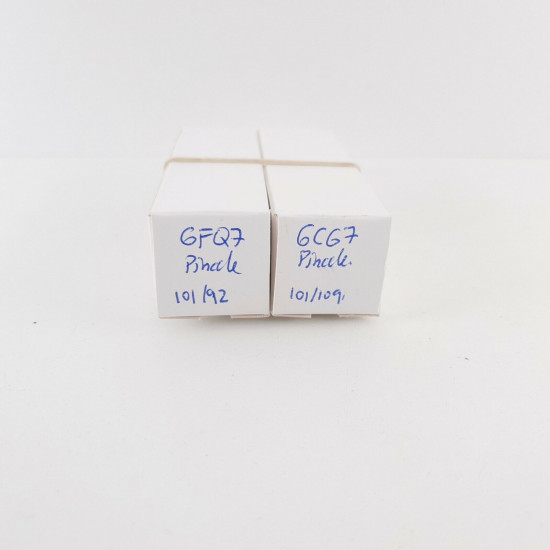 2 X 6FQ7 PINNACLE TUBE. GREY PLATES. HALO GETTER. NOS. CY  ENA