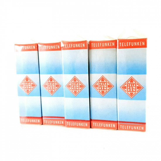 5 X ECF80 TUBE. TELEFUNKEN BRAND. UNOPENED. CA  ENA
