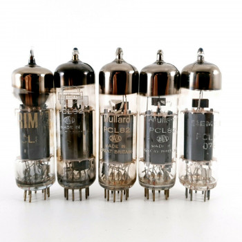 5 X PCL82 TUBE. MULLARD / BRIMAR / SIEMENS BRAND. B-CODES. CA  ENA 2
