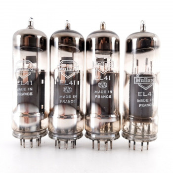 4 X EL41 LA RADIOTECHNIQUE TUBE. MULLARD BRANDED. COPPER RODS. AK  ENA