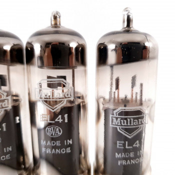 4 X EL41 LA RADIOTECHNIQUE TUBE. MULLARD BRANDED. COPPER RODS. AK  ENA 2
