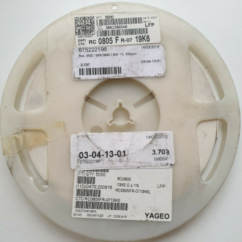 10 x 19.6K 1/8W 1% 100PPM SMD YAGEO RESISTOR. (R443) CA395U3700F290721