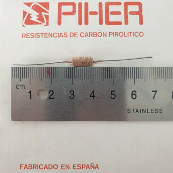 1 X 1/2W 39K 10% 1960s VINTAGE PIHER RESISTOR. NOS RESISTOR. C1793U100F140121