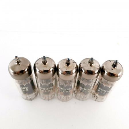 5 X PCL82 TUBE. PHILIPS BRAND. DIMPLE GETTER. CA  ENA