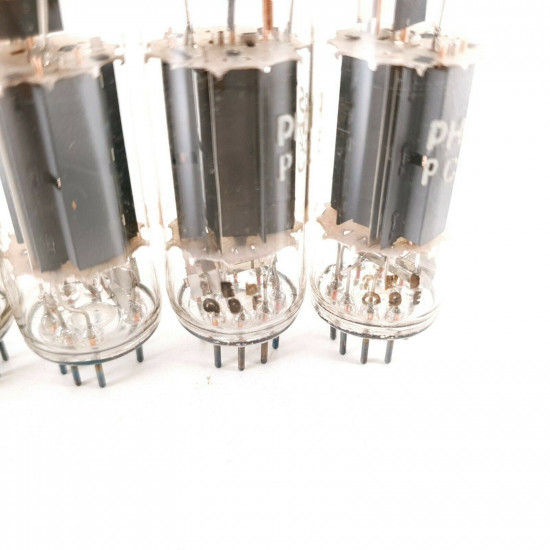 5 X PCL82 TUBE. PHILIPS BRAND. DIMPLE GETTER. CA  ENA