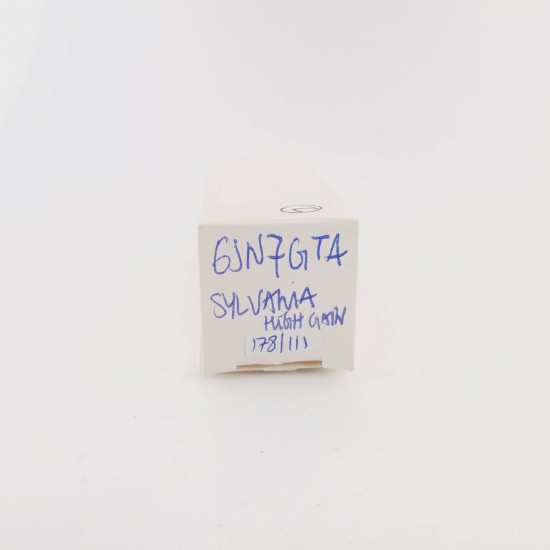 1 X 6SN7GTA SYLVANIA TUBE. PARALLEL BLACK T PLATES. 178/111%. HIGH GAIN. CX  ENA