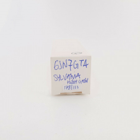 1 X 6SN7GTA SYLVANIA TUBE. PARALLEL BLACK T PLATES. 178/111%. HIGH GAIN. CX  ENA