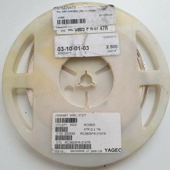 10 x 47.5R 1/8W 1% 100PPM SMD YAGEO RESISTOR. (R448) CA395U2500F290721