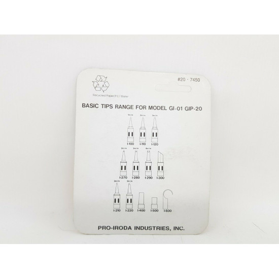 IRODA IRON PLATED TIP I-10 FOR PORTABLE GAS WELDING PEN GI-01 GIP-20 MODEL