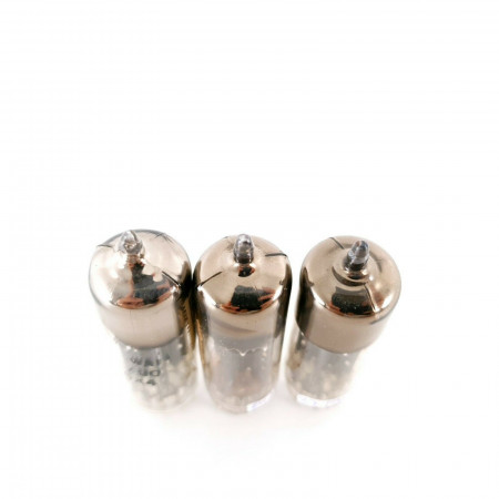 3 X EZ90 / 6X4 TUBE. MINIWATT. BLACK PLATES. MATCHED TRIO. 1950s. CA  ENA