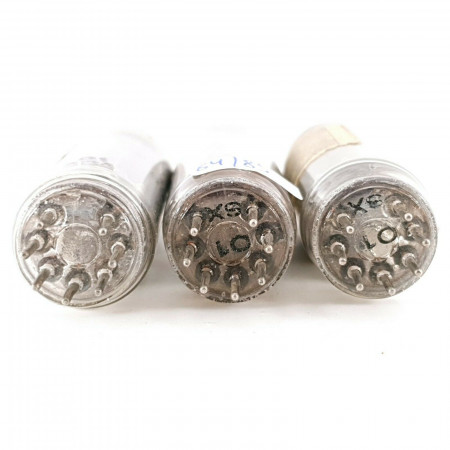 3 X EZ90 / 6X4 TUBE. MINIWATT. BLACK PLATES. MATCHED TRIO. 1950s. CA  ENA