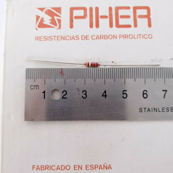 2 X 1/4W 390R 2% 1970s VINTAGE PIHER RESISTOR. NOS. C1817U2000F290121