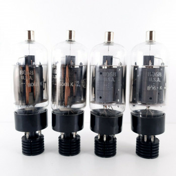 4 X 8068K TUBE. GE BRAND. 1970s PRODUCTION. MATCHED QUAD. CH  ENA 2