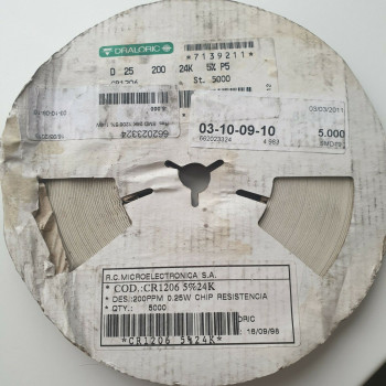 10 x 20K 1/4W 5% 200PPM SMD DRALORIC RESISTOR. (R410) CA395U5000F280721