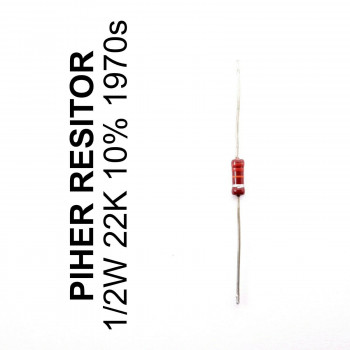 1 X 1/2W 22K 10% 1970s VINTAGE PIHER RESISTOR. NOS RESISTOR. C354