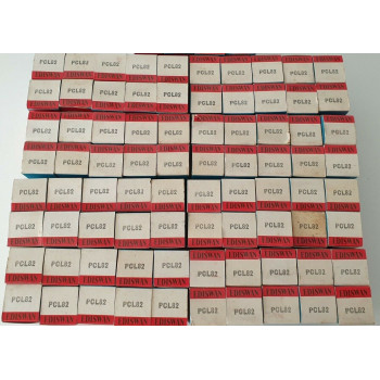 80 X PCL82 EDISWAN TUBE. BRITISH 1960s BRIMAR PROD. BLACK PLATES NOS/NIB AK  ENA