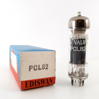 80 X PCL82 EDISWAN TUBE. BRITISH 1960s BRIMAR PROD. BLACK PLATES NOS/NIB AK  ENA 2