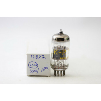 12BR7 TUBE. KEND-RAD BRAND TUBE. USED TUBE. RCU1