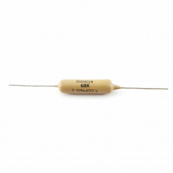 1 X 68K 68000pF 0.068uF 400V 10% MULLARD MUSTARD (BIANCHI PHILIPS)  MMC