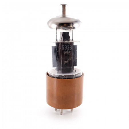 1 X GB 5933 SYLVANIA TUBE. GOLD BRAND. BLACK PLATES. 87% NOS/NIB. AG  ENA