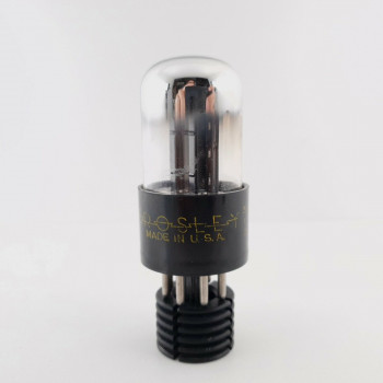 1 X 6SN7GTA CROSLEY TUBE. SYLVANIA PROD. BLACK T PLATES. 87/82%. CX  ENA