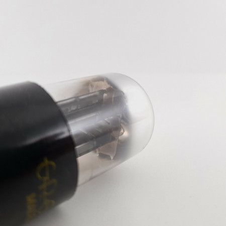 1 X 6SN7GTA CROSLEY TUBE. SYLVANIA PROD. BLACK T PLATES. 87/82%. CX  ENA