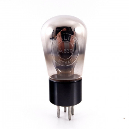 1 X A630 PHILIPS-MINIWATT TUBE. BLACK PLATES. NOS/NIB. AA  ENA