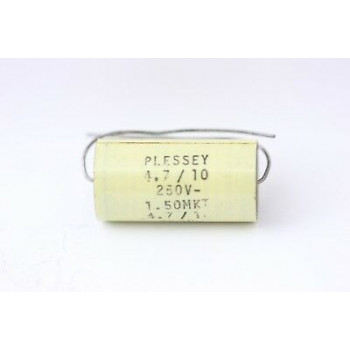 POLYESTER CAPACITOR PLESSEY 4.7uF 10% 250V. 1PC. CA9U7F290520