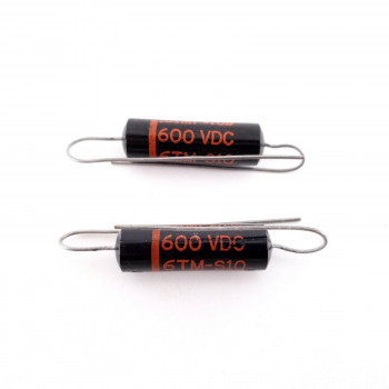 2 X 0.01uF 10% 600V SPRAGUE CAPACITOR BLACK BEAUTY. 6TM-S10. AG  ENA 2