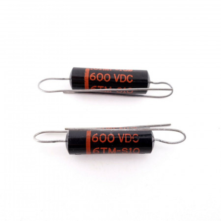 2 X 0.01uF 10% 600V SPRAGUE CAPACITOR BLACK BEAUTY. 6TM-S10. AG  ENA