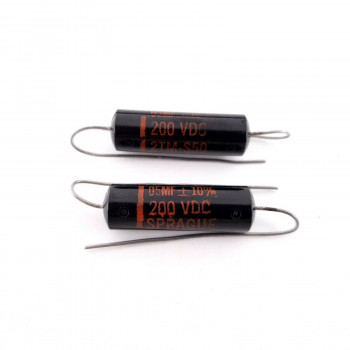 2 X 0.05uF 10% 200V SPRAGUE CAPACITOR BLACK BEAUTY. 2TM-S50. AG  ENA