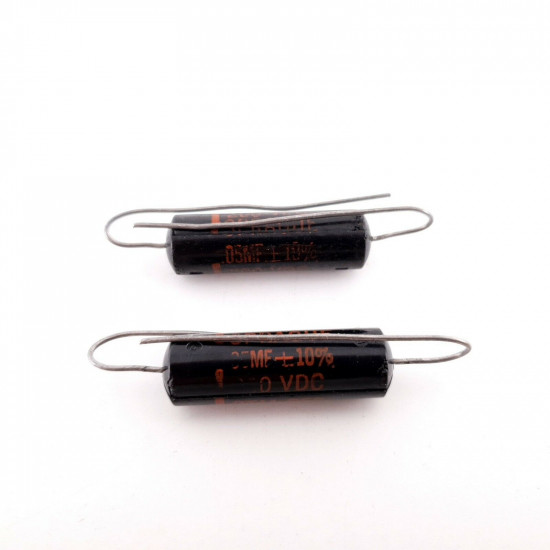 2 X 0.05uF 10% 200V SPRAGUE CAPACITOR BLACK BEAUTY. 2TM-S50 160P. AG  ENA