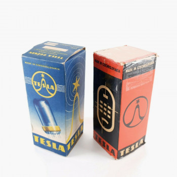 2 X AZ4 TESLA TUBE. 1959 PRODUCTION. INVERTED D-GETTER. CQ  ENA 2