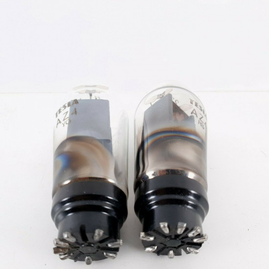 2 X AZ4 TESLA TUBE. 1959 PRODUCTION. INVERTED D-GETTER. CQ  ENA