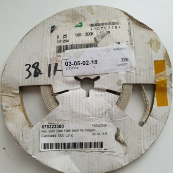 10 x 300K 1/4W 1% 100PPM SMD DRALORIC RESISTOR. (R450) CA395U300F290721