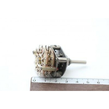 VINTAGE ROTARY SWITCH 2 COOKIE 6 POSITION NOS(New Old Stock) 1PC.CA3U1F160218