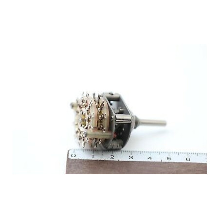 VINTAGE ROTARY SWITCH 2 COOKIE 6 POSITION NOS(New Old Stock) 1PC.CA3U1F160218