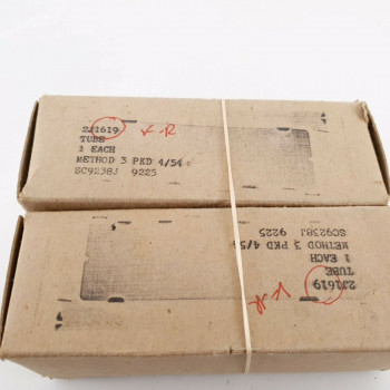 2 X JAN CKR 1619 KEN-RAD TUBE. 1954 PRODUCTION. MATCHED PAIR. CQ  ENA 2