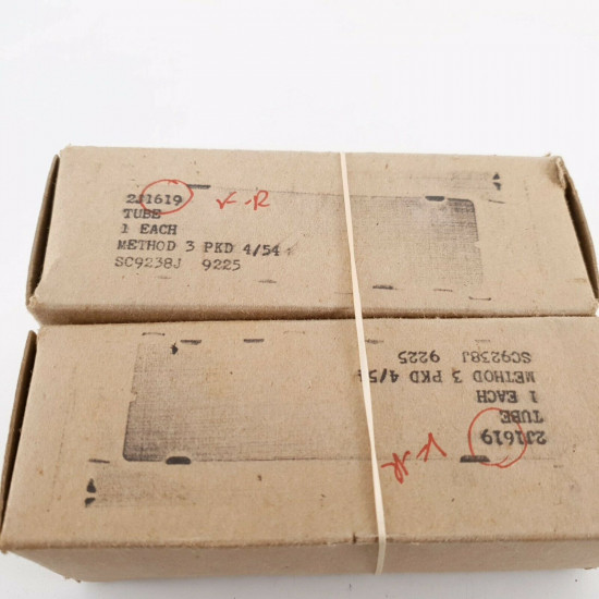 2 X JAN CKR 1619 KEN-RAD TUBE. 1954 PRODUCTION. MATCHED PAIR. CQ  ENA