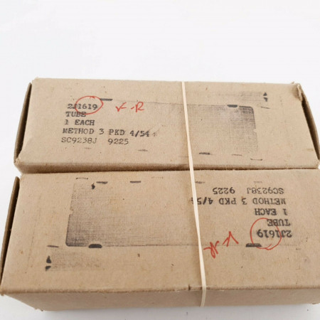 2 X JAN CKR 1619 KEN-RAD TUBE. 1954 PRODUCTION. MATCHED PAIR. CQ  ENA
