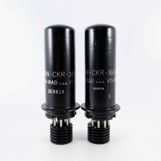 2 X JAN CKR 1619 KEN-RAD TUBE. 1954 PRODUCTION. MATCHED PAIR. CQ  ENA