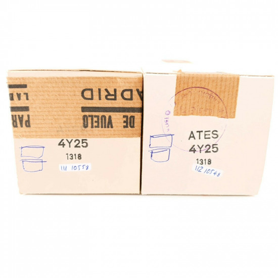2 X 4Y25 TUBE. ATES BRAND. DUAL GETTER. MATCHED & BALANCED PAIR. CH  ENA