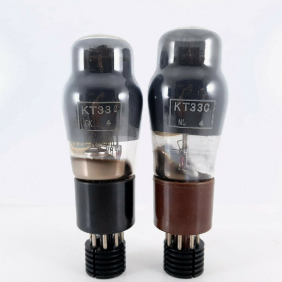 2 X KT33C OSRAM GEC TUBE. SMOKED GLASS. 1940s PRODUCTION. CK  ENA