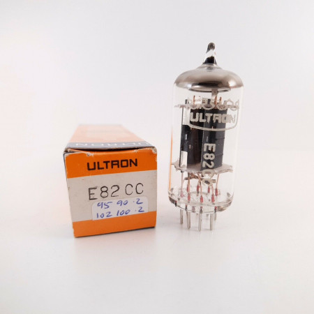 1 X ECC802S TESLA PRODUCTION TUBE. BRANDED ULTRON E82CC. NOS/NIB.  AA  ENA