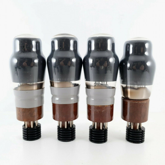 4 X CV1503 / KT33C TUBE. SMOKED GLASS. 1954 MO VALVE COMPANY PRODUCTION. CK  ENA